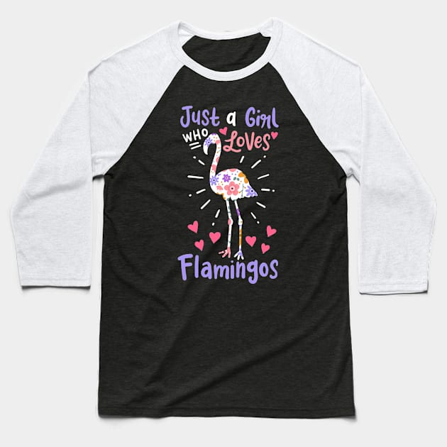 Flamingo Bird Flamingo Lover Baseball T-Shirt by KAWAIITEE